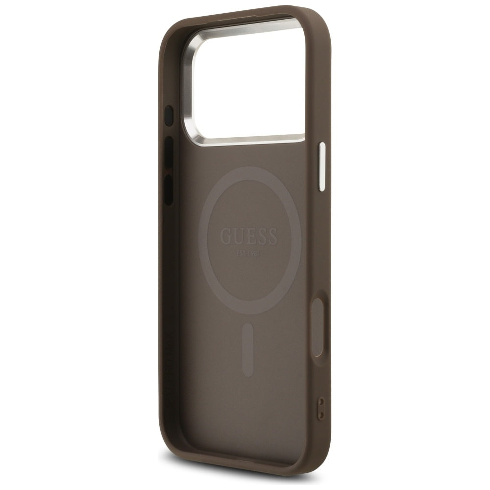 Guess - Hardcase 4G Triangle Logo MagSafe (GUHMP17XP4TSRCMW) - iPhone 17 Pro Max - Brown