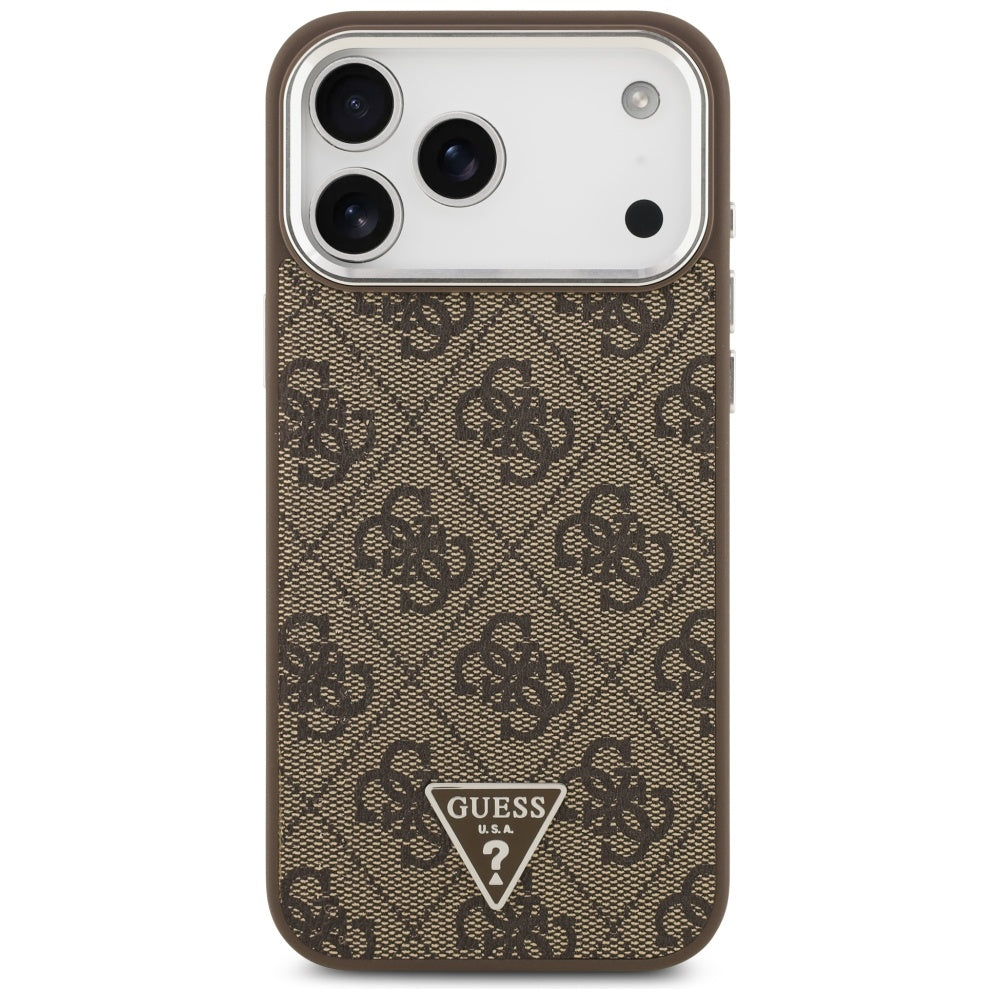Guess - Hardcase 4G Triangle Logo MagSafe (GUHMP17XP4TSRCMW) - iPhone 17 Pro Max - Brown
