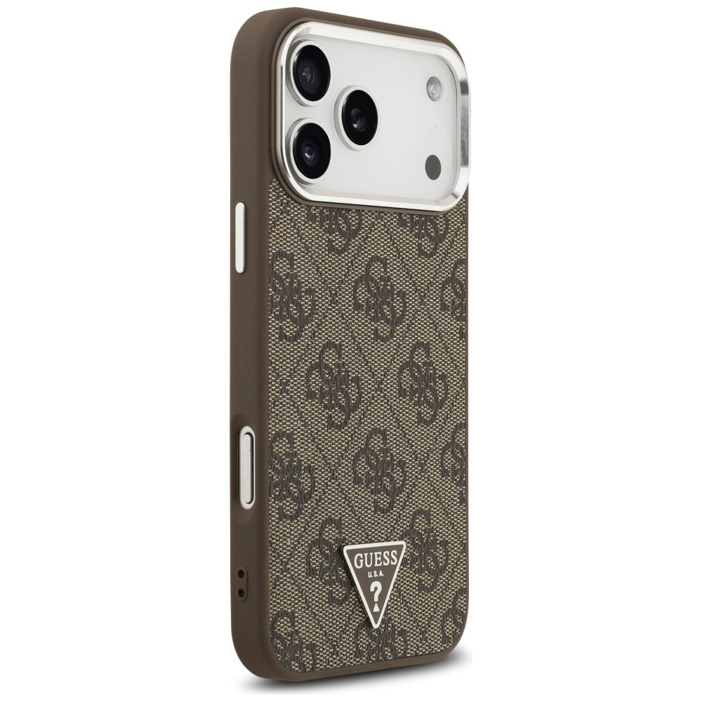 Guess - Hardcase 4G Triangle Logo MagSafe (GUHMP17XP4TSRCMW) - iPhone 17 Pro Max - Brown