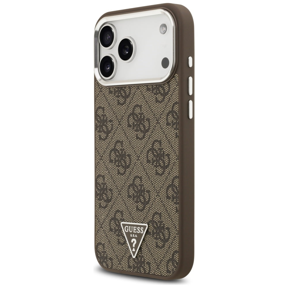Guess - Hardcase 4G Triangle Logo MagSafe (GUHMP17XP4TSRCMW) - iPhone 17 Pro Max - Brown
