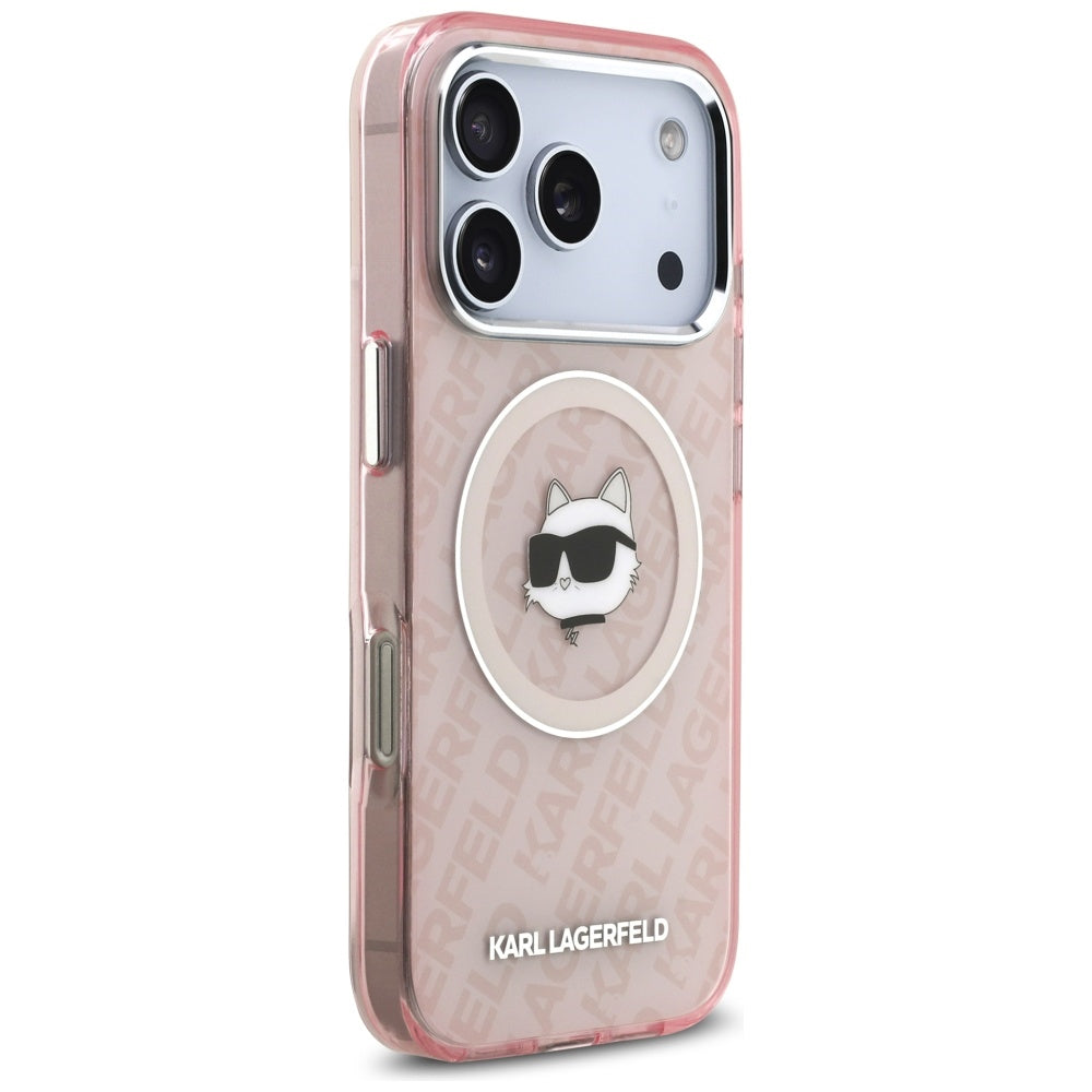 Karl Lagerfeld - IML MagSafe (KLHMP17LHMKBCHOP) - iPhone 17 Pro - Pink Choupette`s Head