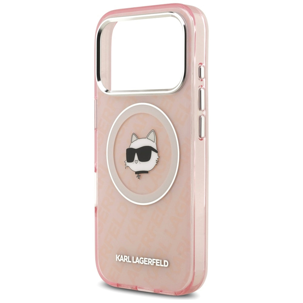 Karl Lagerfeld - IML MagSafe (KLHMP17LHMKBCHOP) - iPhone 17 Pro - Pink Choupette`s Head