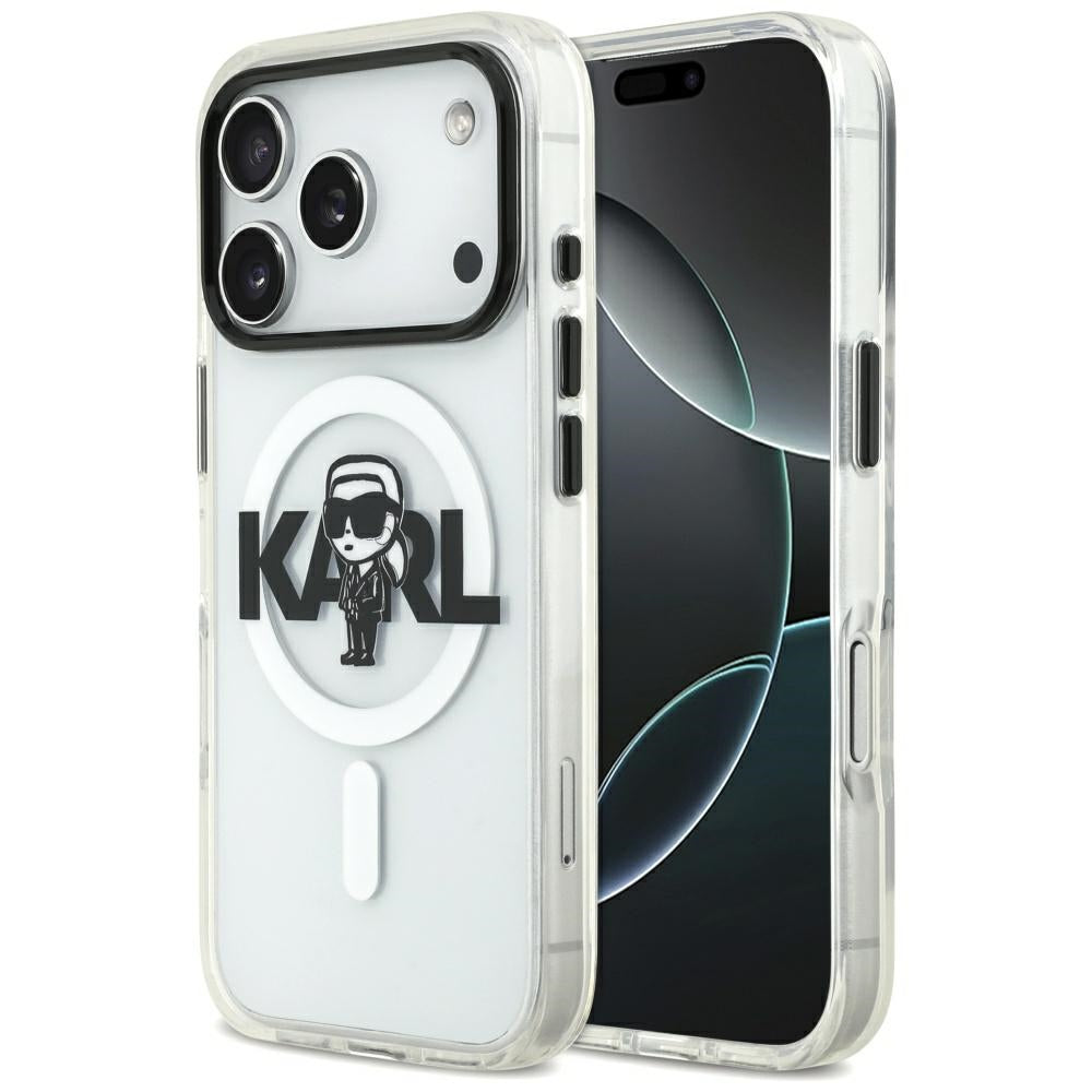 Karl Lagerfeld - IML MagSafe Sketch Logo (KLHMP17LHGKIGKBT) - iPhone 17 Pro - Transparent Karl
