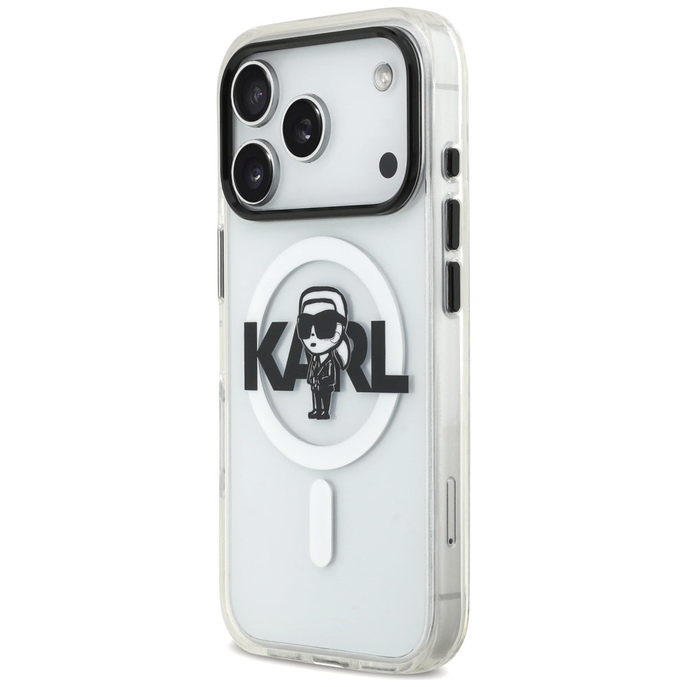 Karl Lagerfeld - IML MagSafe Sketch Logo (KLHMP17LHGKIGKBT) - iPhone 17 Pro - Transparent Karl