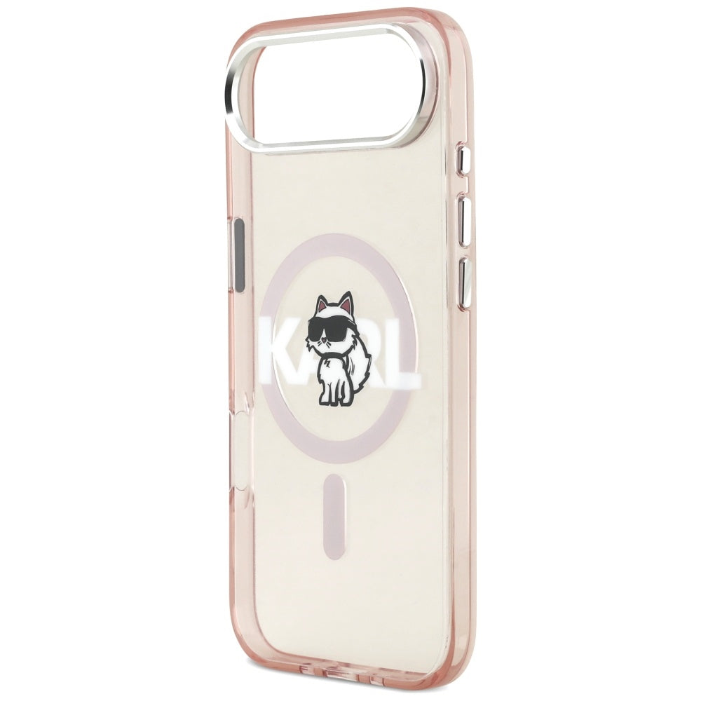 Karl Lagerfeld - IML MagSafe Sketch Logo (KLHMP17MHGCHGKBP) - iPhone 17 Air - Pink Choupette