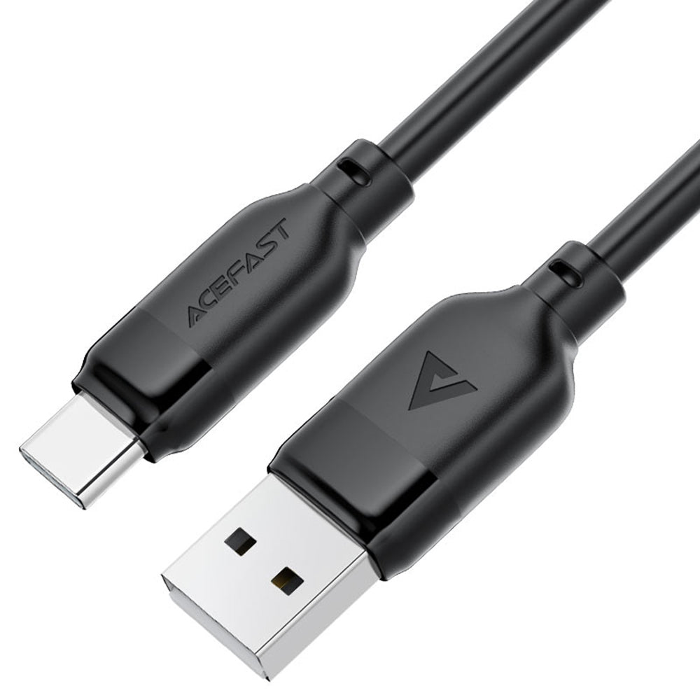 Acefast - Data Cable (C16-04) - Fast Charging, USB to Type-C, 3A, Bend-Resistant, 1.2m - Black