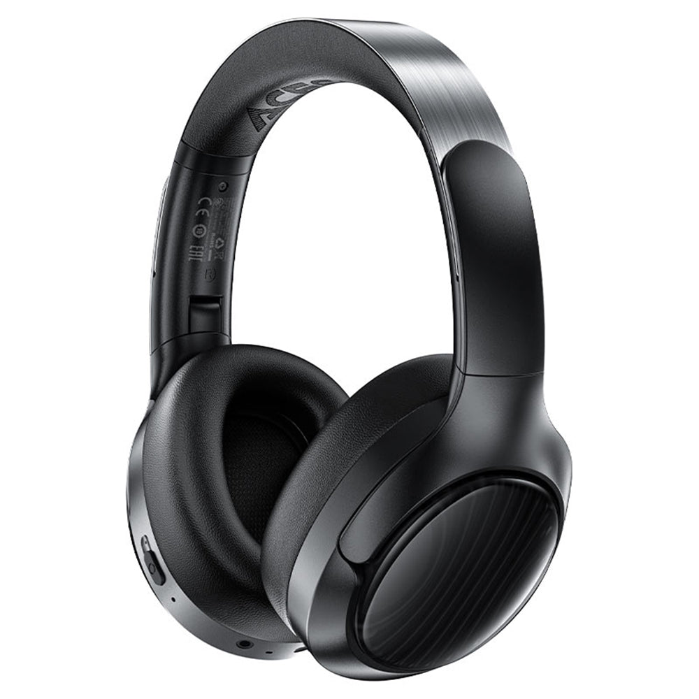 Acefast - Wireless Headset (H5) - Type-C, Bluetooth 5.4, ANC, Noise Reduction, 3D Sense, 500mAh, Professional Hi-Fi - Black
