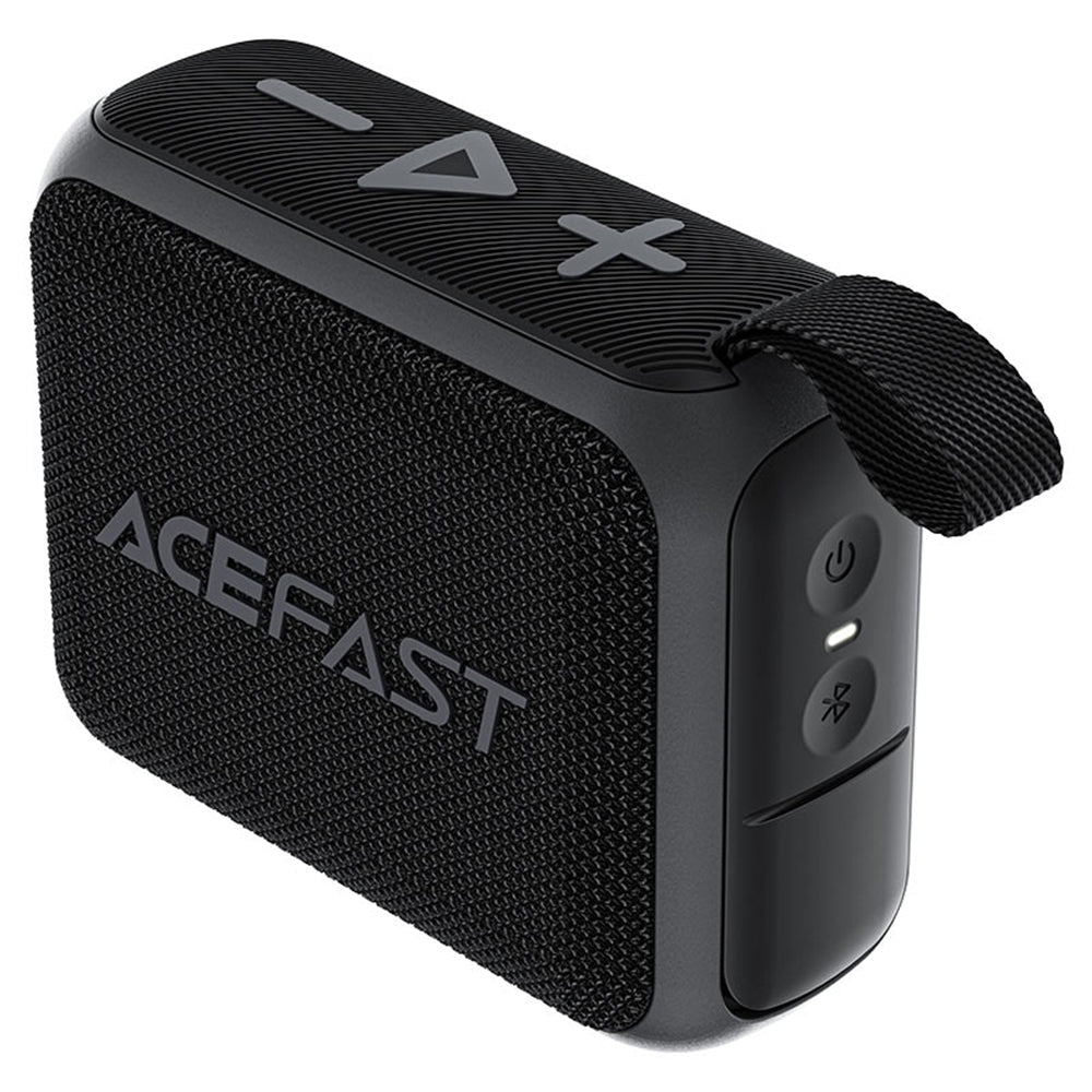 Acefast - Wireless Speaker Go (K4) - Bluetooth 5.4, Portable, 5W Full-range Speaker, Waterproof IPX7, Type-C, 900mAh- Black