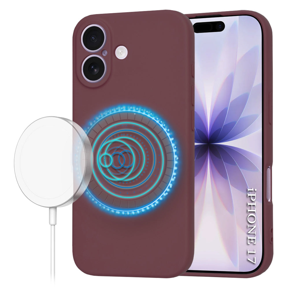 Techsuit - SoftFlex MagSafe - iPhone 17 - Plum Red