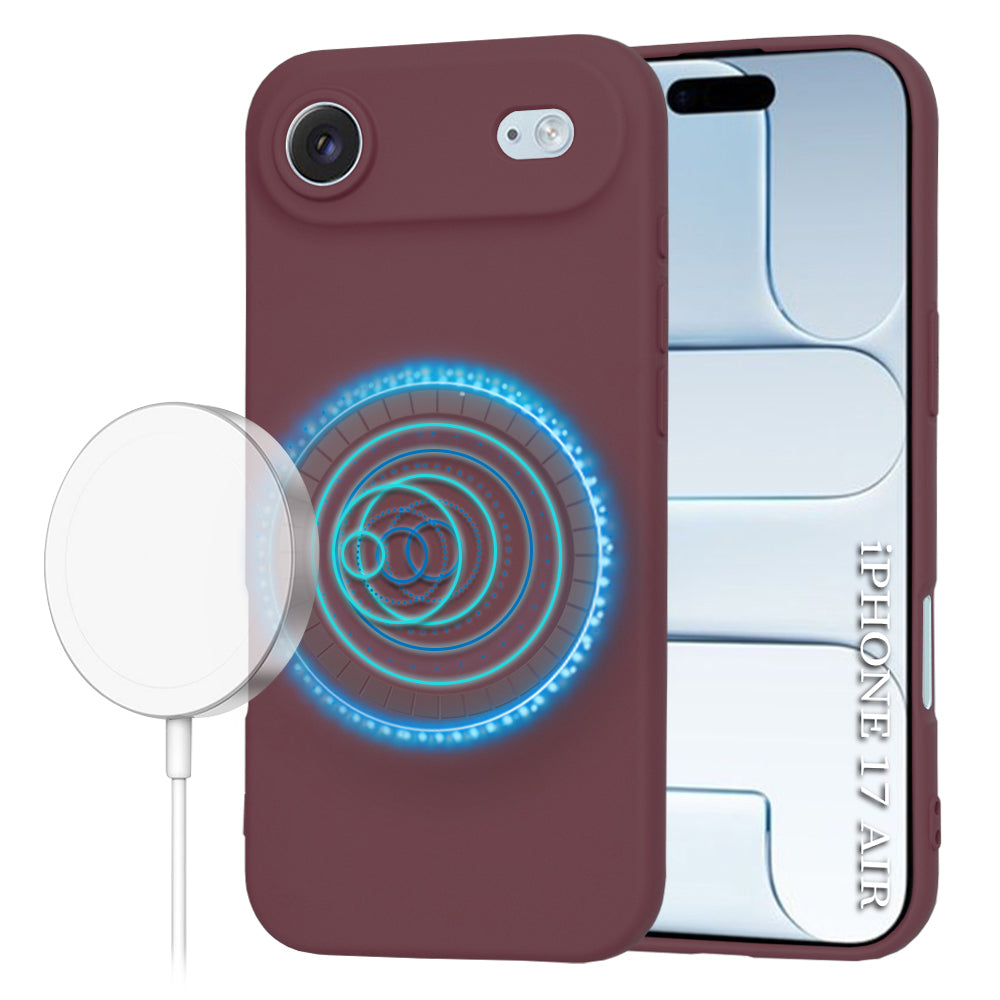 Techsuit - SoftFlex MagSafe - iPhone 17 Air - Plum Red