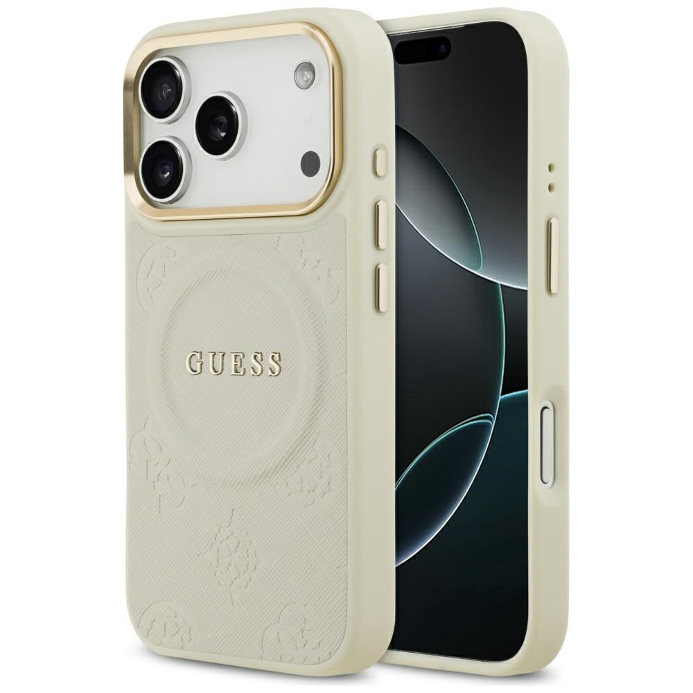 Guess - Peony Hot Stamp MagSafe (GUHMP17LPSAMSECE) - iPhone 17 Pro - Beige