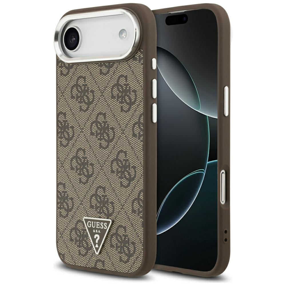Guess - Hardcase 4G Triangle Logo MagSafe (GUHMP17MP4TSRCMW) - iPhone 17 Air - Brown