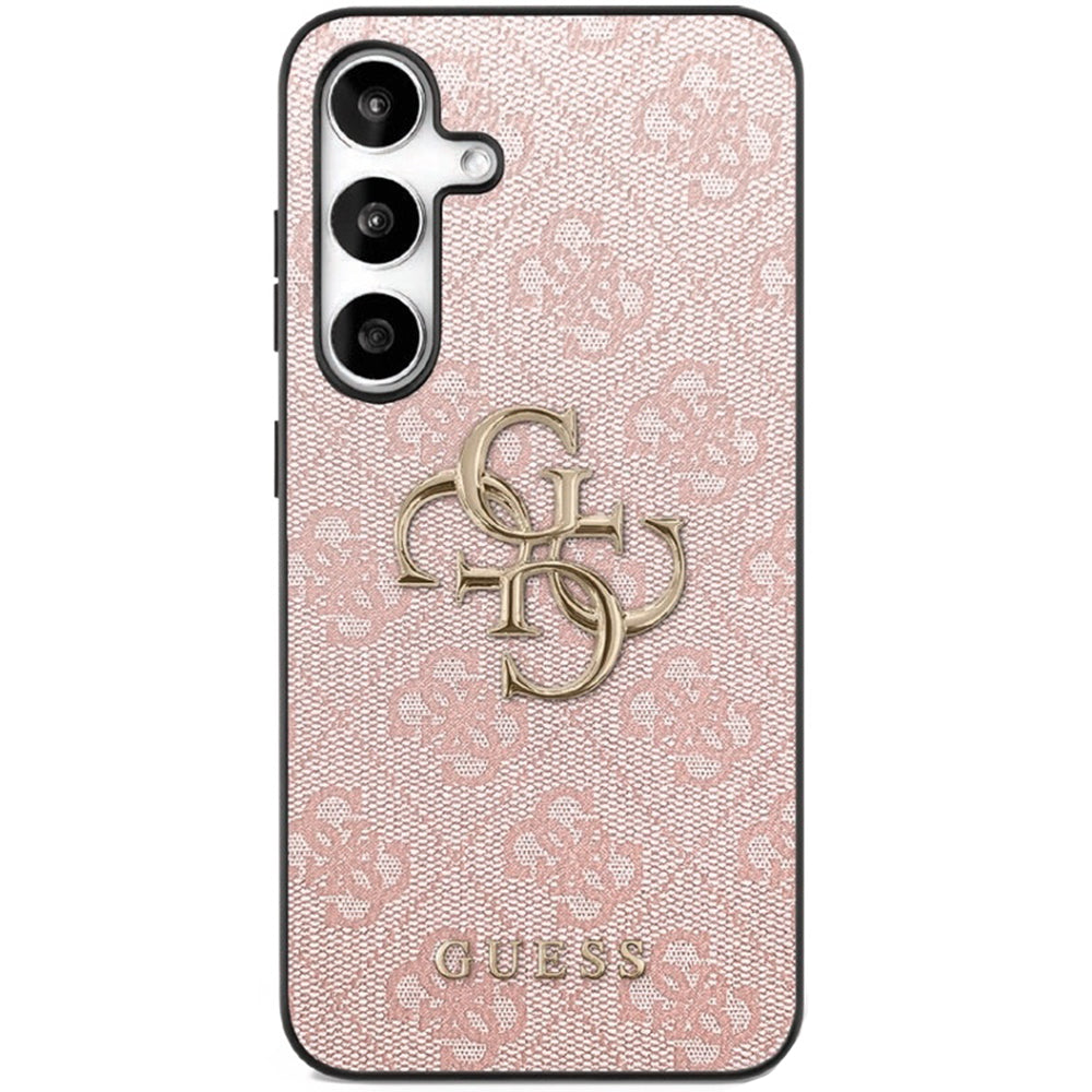 Guess - Leather 4G Metal Logo (GUHCS25FE4GMGPI) - Samsung Galaxy S25 FE - Pink
