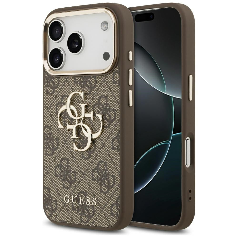 Guess - Hardcase Big 4G Classic Logo (GUHCP17L4GMGCBR) - iPhone 17 Pro - Brown