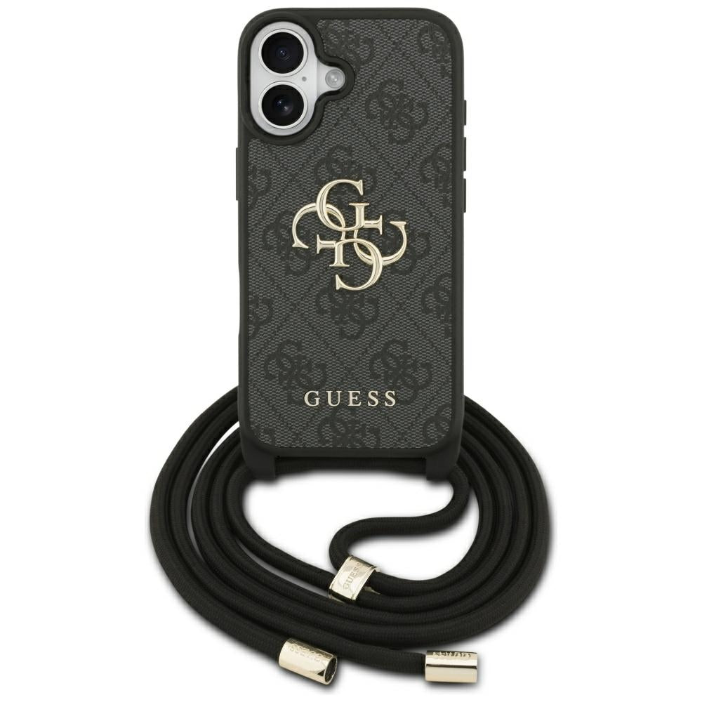 Guess - Hardcase 4G CBDY Big Logo with Cord Strap (GUHCP17SP4GMGCRK) - iPhone 17 - Black