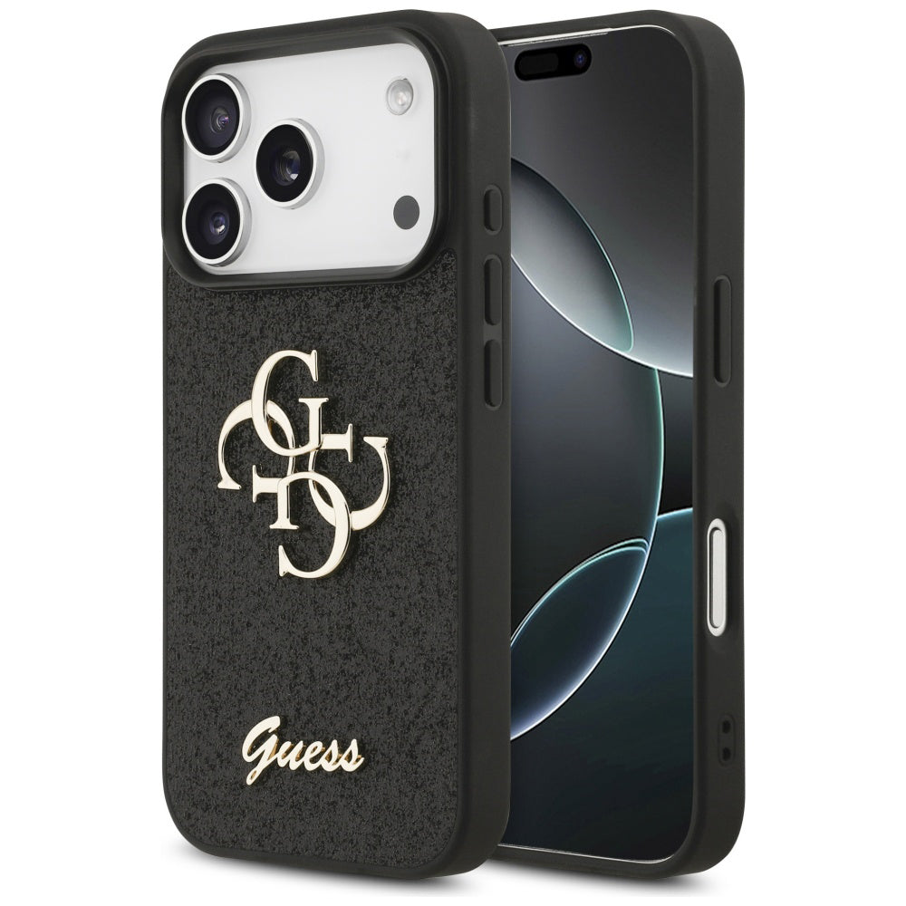 Guess - Fixed Glitter Big 4G (GUHCP17LHG4SGK) - iPhone 17 Pro - Black