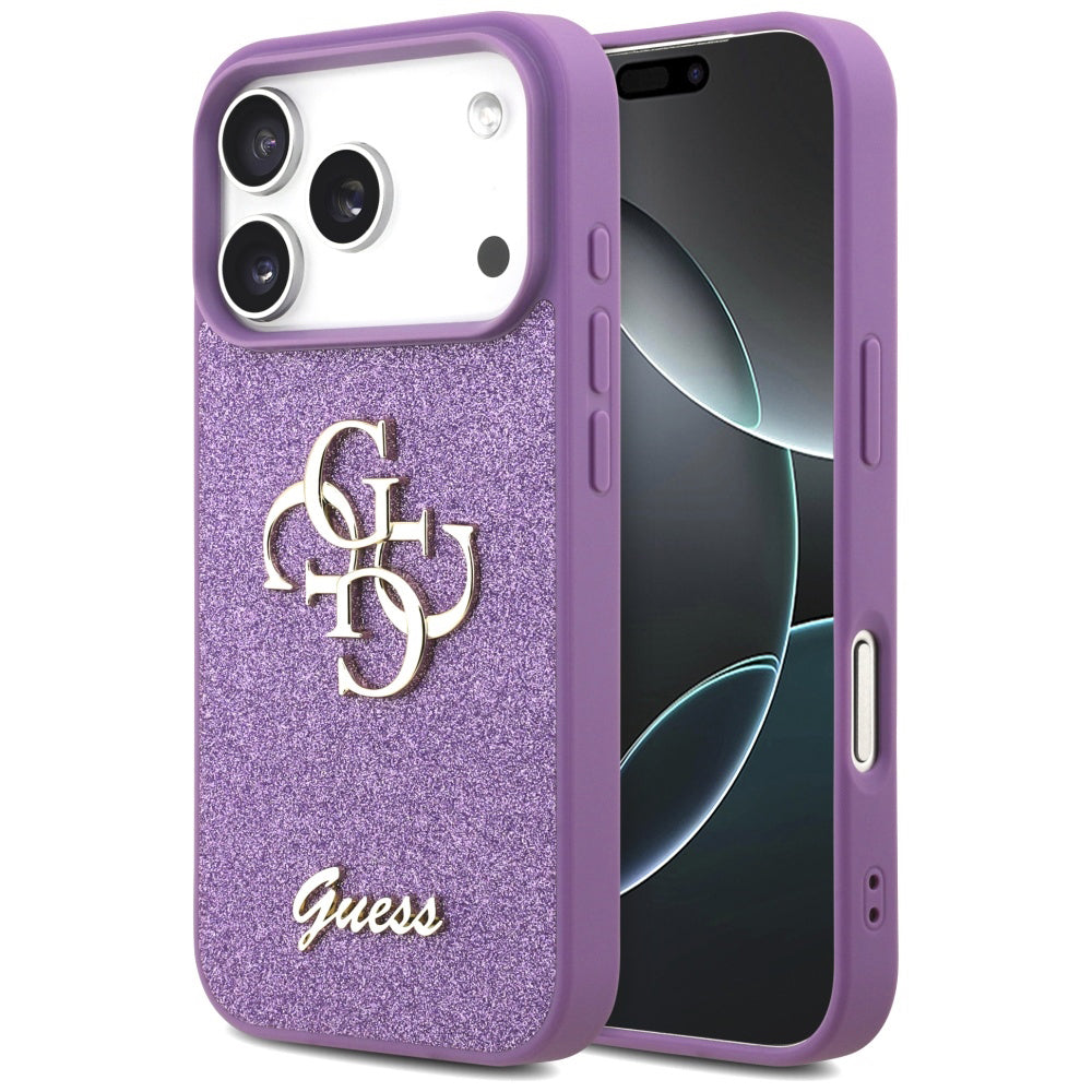 Guess - Fixed Glitter Big 4G (GUHCP17LHG4SGL) - iPhone 17 Pro - Lilac