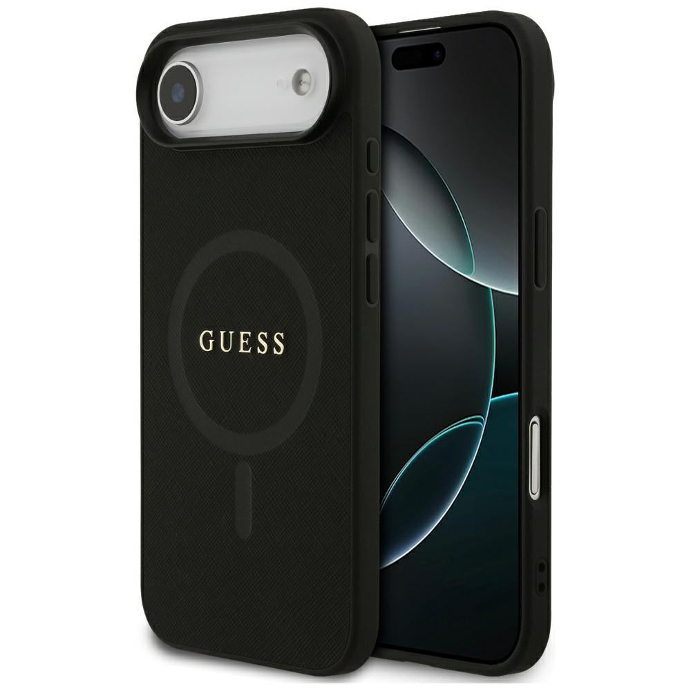 Guess - Saffiano Classic Logo MagSafe (GUHMP17MPSAHMCK) - iPhone 17 Air - Black