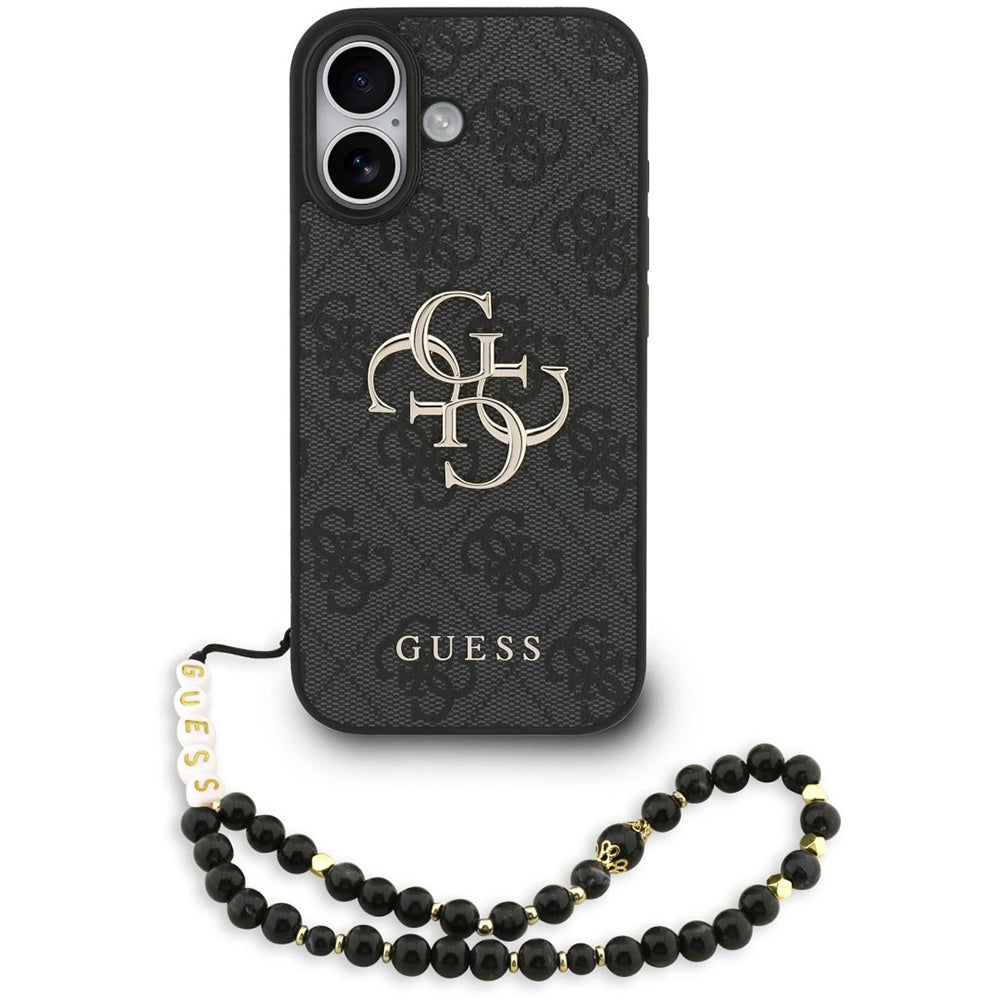 Guess - Hardcase 4G Classic Logo with Strap (GUHCP17SP4GMGSK) - iPhone 17 - Black