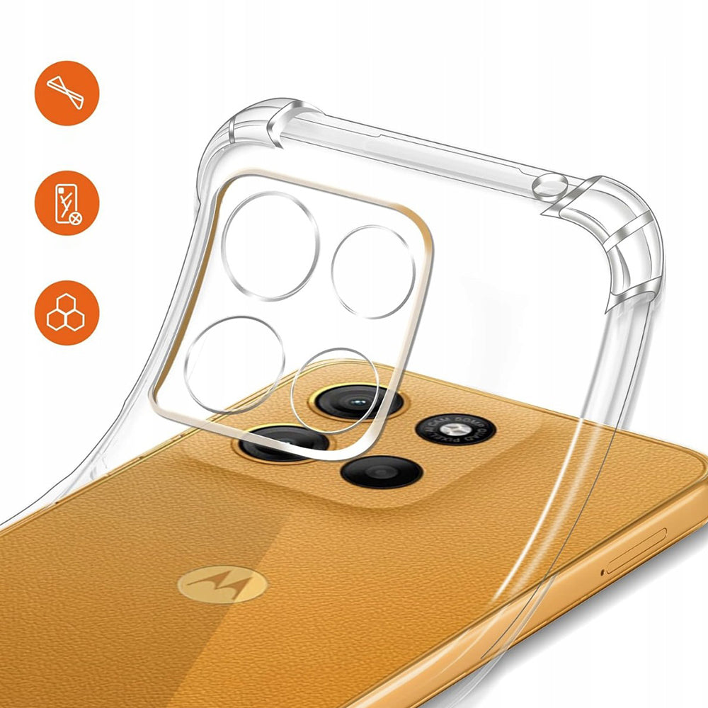 Techsuit - Shockproof Clear Silicone MagSafe - Motorola Moto G15 / G15 Power - Clear