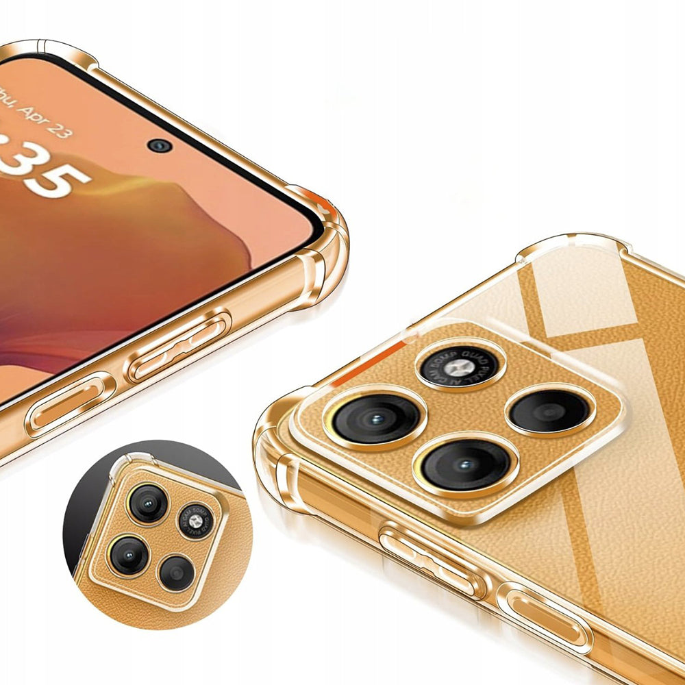 Techsuit - Shockproof Clear Silicone MagSafe - Motorola Moto G15 / G15 Power - Clear