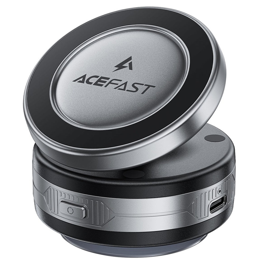 Acefast - Car Holder with Wireless Charging (E29) - for Dashboard, Strong Magnets, 110mAh - Metal Gray