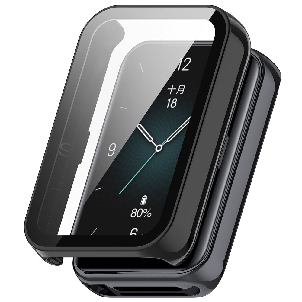 Techsuit - Defense360 Pro + Screen Protector - Honor Band 10 / Band 9 - Black