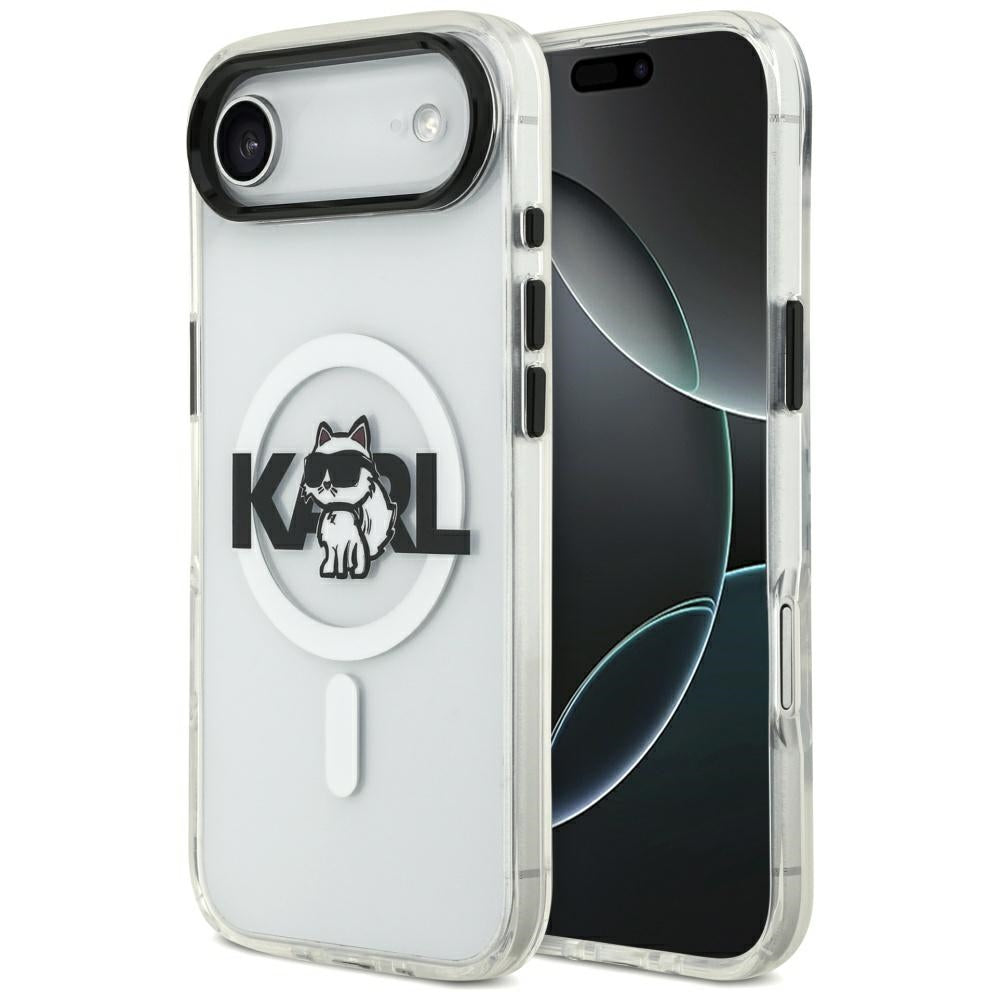 Karl Lagerfeld - IML Choupette Sketch Logo MagSafe (KLHMP17MHGCHGKBT) - iPhone 17 Air - Clear