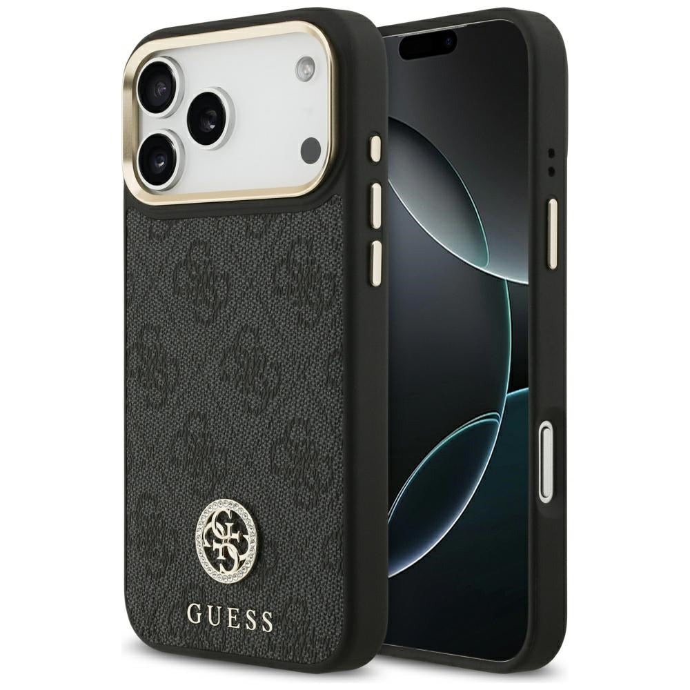 Guess - Hardcase 4G Strass Logo MagSafe (GUHMP17XP4GRMDEK) - iPhone 17 Pro Max - Black