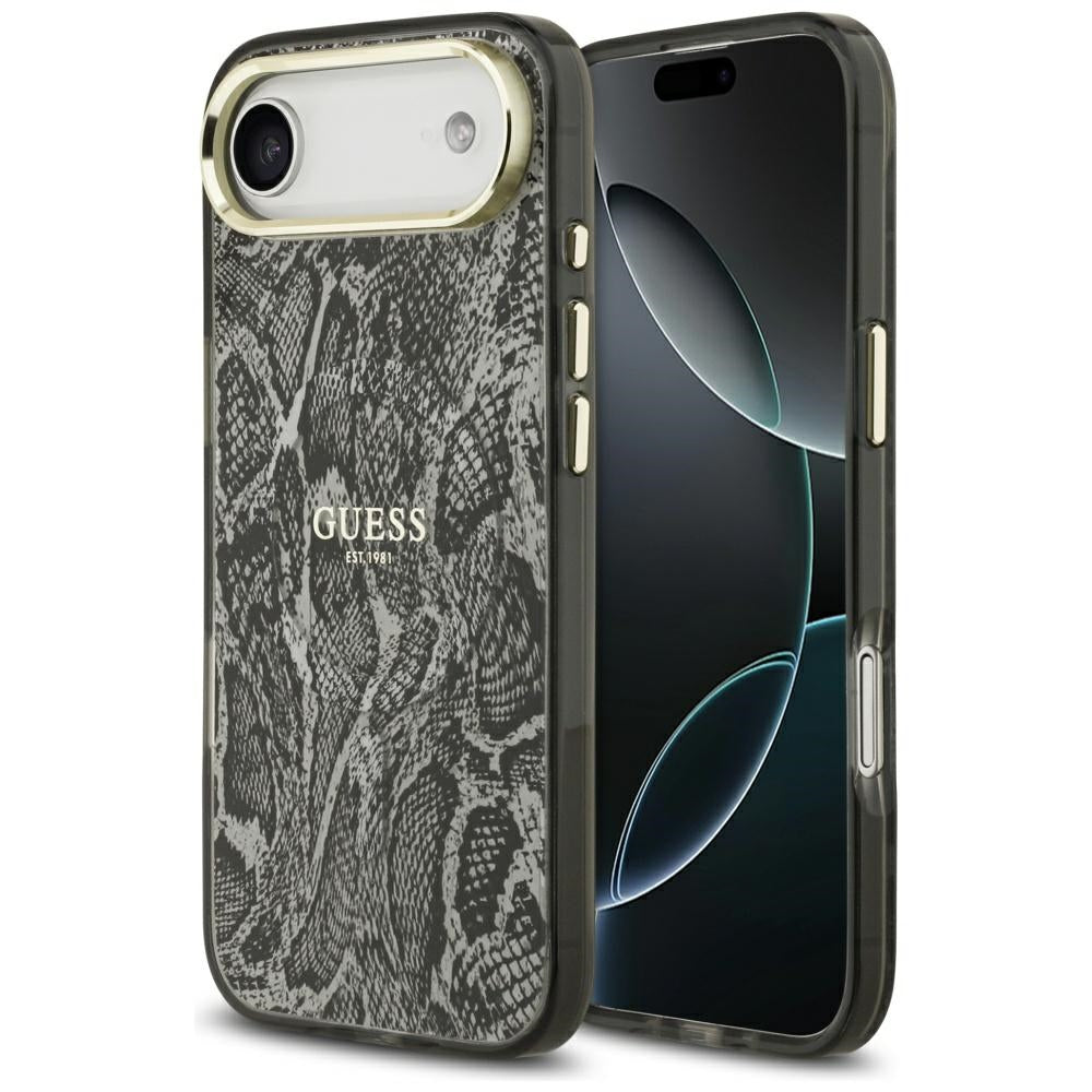 Guess - Python Pattern MagSafe (GUHMP17MHIMPYGK) - iPhone 17 Air - Black