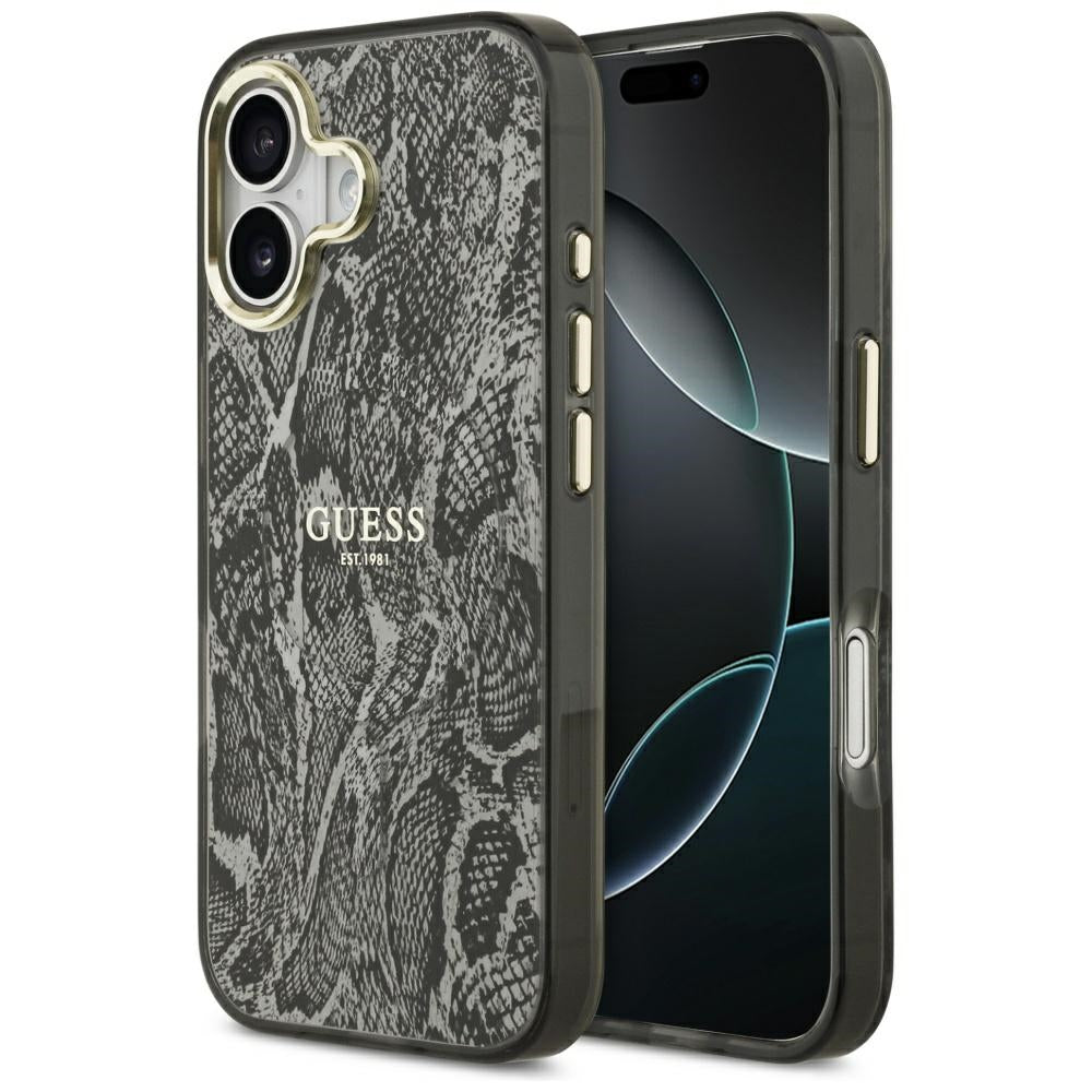 Guess - Python Pattern MagSafe (GUHMP17SHIMPYGK) - iPhone 17 - Black
