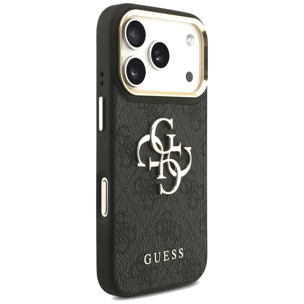 Guess - Big 4G Classic Logo with Big Strap Metal Buttons (GUHCP17LP4G4BCSK) - iPhone 17 Pro - Black