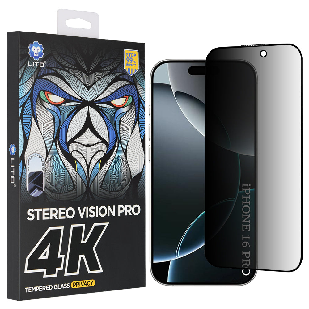 Lito - D+ Max 4K Privacy - iPhone 17 / iPhone 16 Pro - Black
