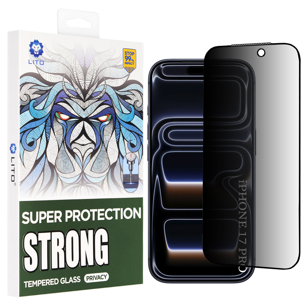 Lito - D+ Max Strong Privacy - iPhone 17 Pro - Black