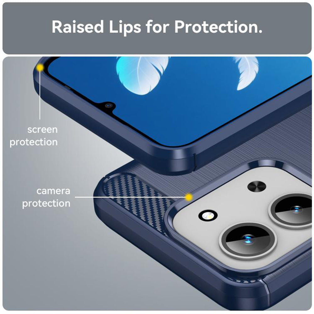 Techsuit - Carbon Silicone - Xiaomi Redmi 15C 4G / Redmi 15C 5G / Poco C85 4G - Blue