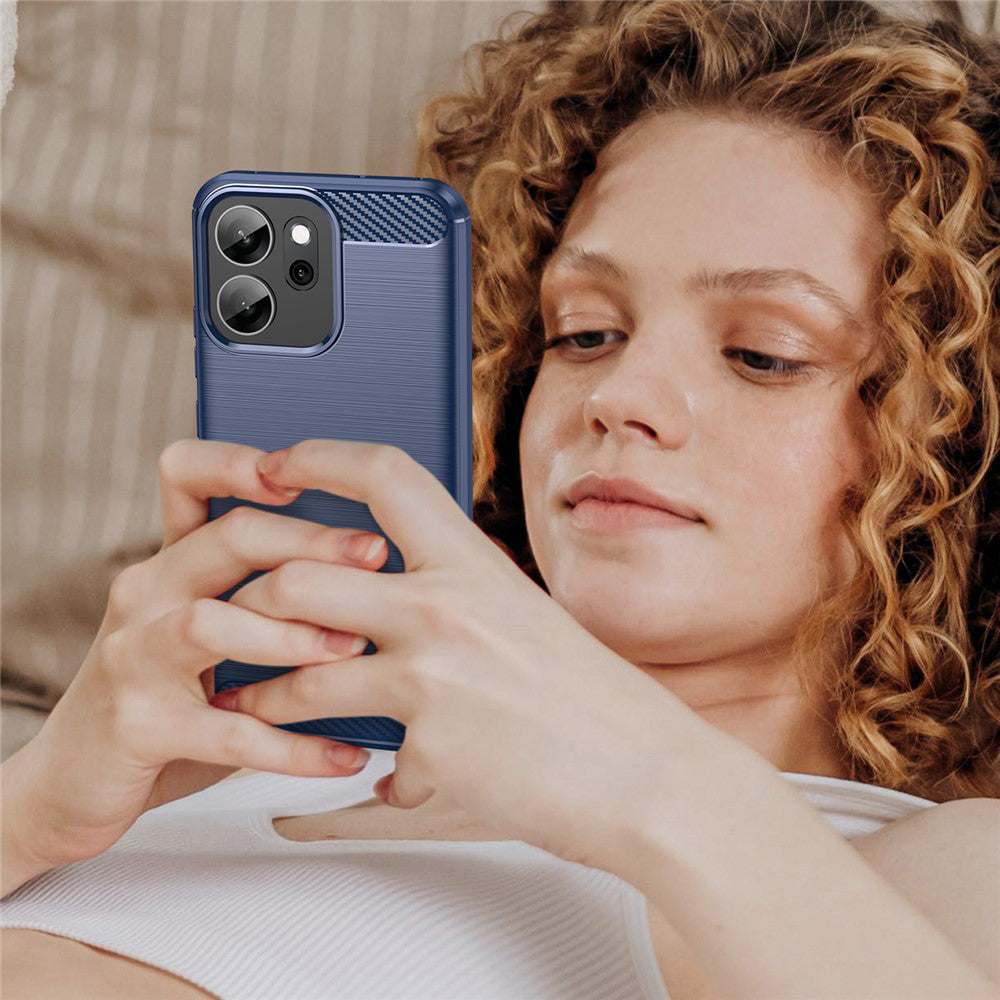 Techsuit - Carbon Silicone - Oppo Reno14 F / Reno14 FS 5G - Blue