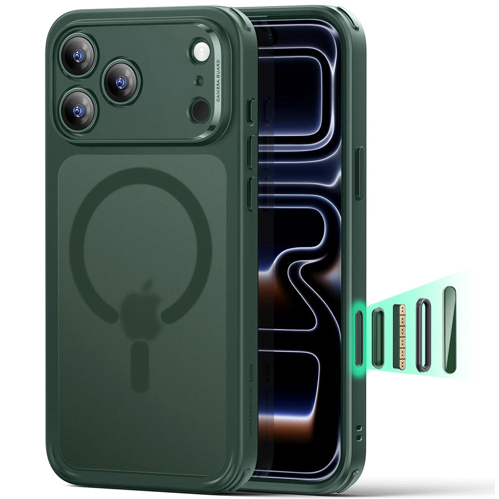 ESR - Classic Hybrid HaloLock - iPhone 17 Pro Max - Frosted Green