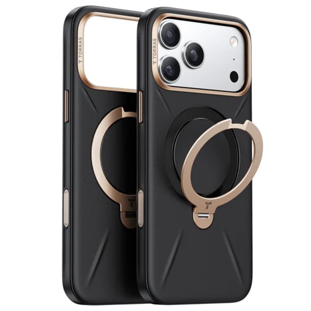 Torras - QPRO Leather Series - iPhone 17 Pro - Black