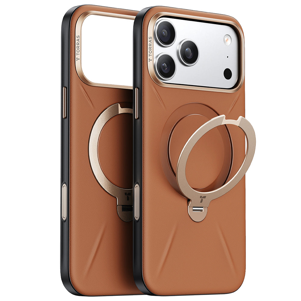 Torras - QPRO Leather Series - iPhone 17 Pro Max - Brown