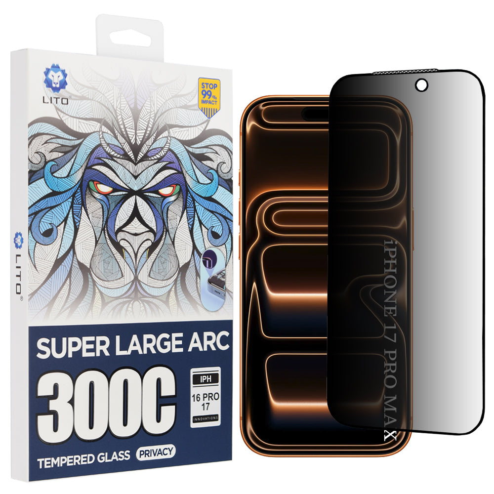 Lito - D+ Max Privacy 300C - iPhone 17 Pro Max - Black