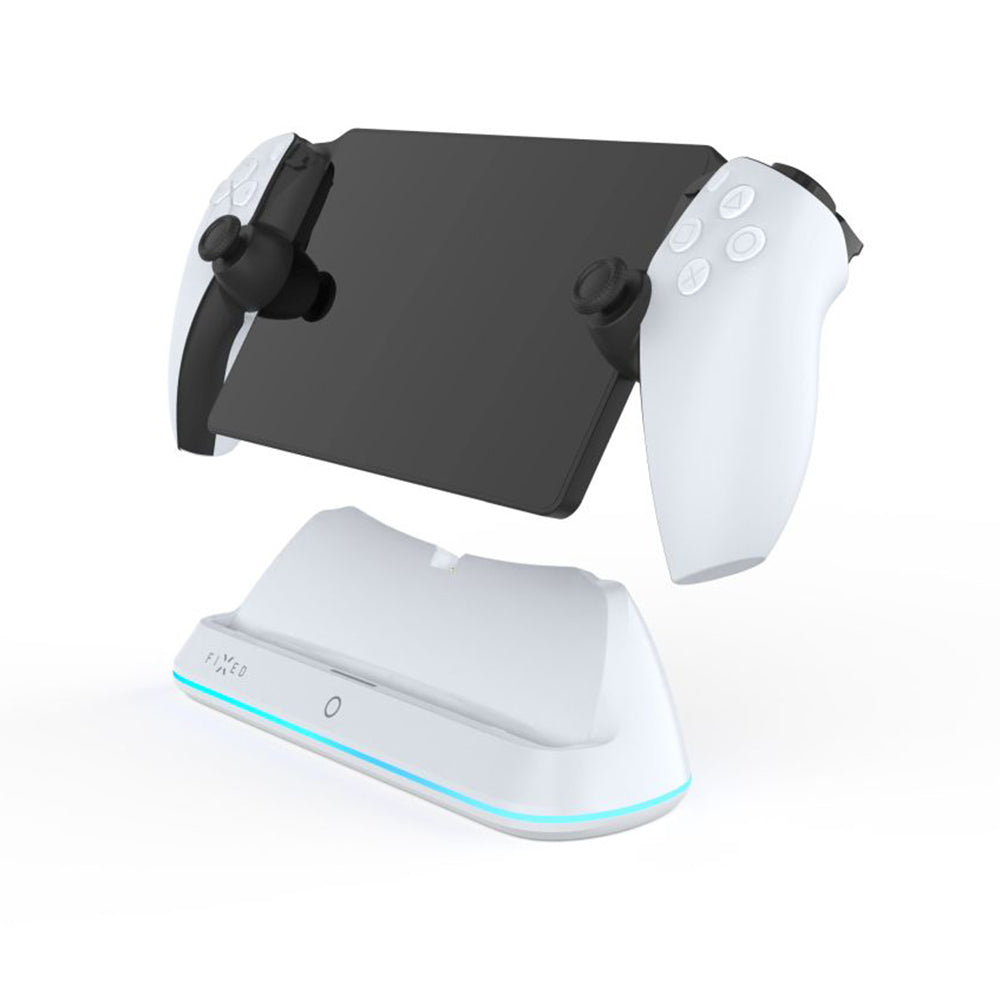 Fixed - Charging Dock (FIXPS5-CDPP-WH) - for PlayStation Portal, Magnetic USB-C Adapter, LED Indicator - White