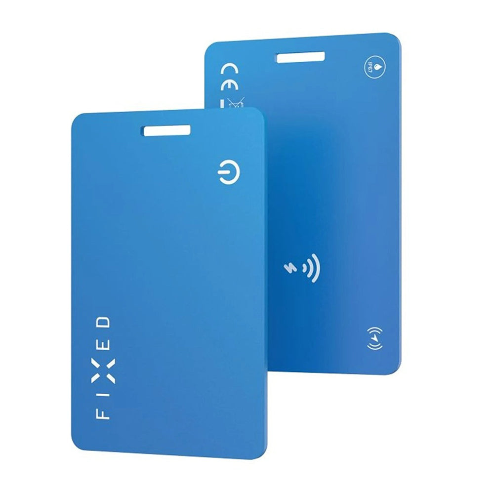 Fixed - Smart Tracker (FIXTAG-CARD2-BL) - Tag Card 2, Compatible with Apple Find My, LED, 156mAh, Bluetooth 5.1, IP67 - Blue