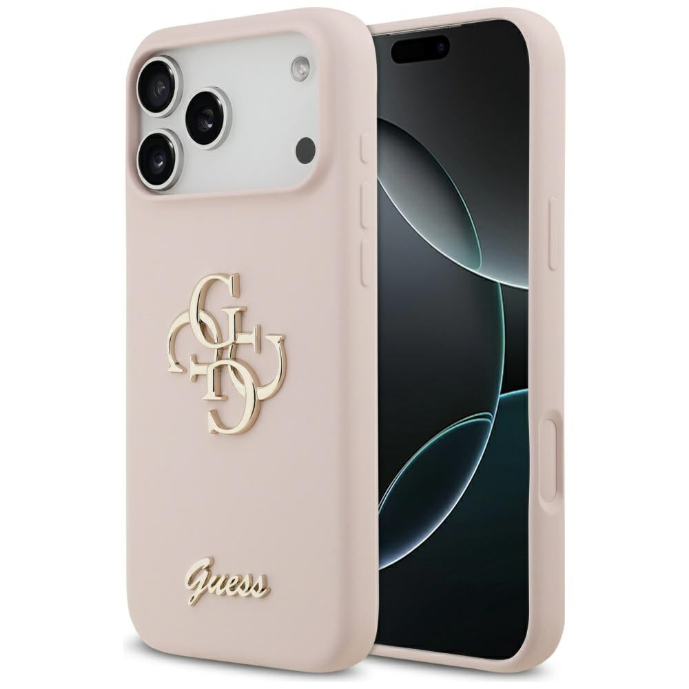 Guess - Silicone Big 4G Script (GUHCP17XSC4GSMP) - iPhone 17 Pro Max - Light Pink