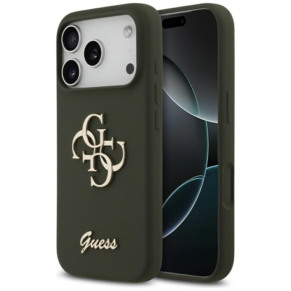 Guess - Silicone Big 4G Script (GUHCP17XSC4GSMA) - iPhone 17 Pro Max - Khaki