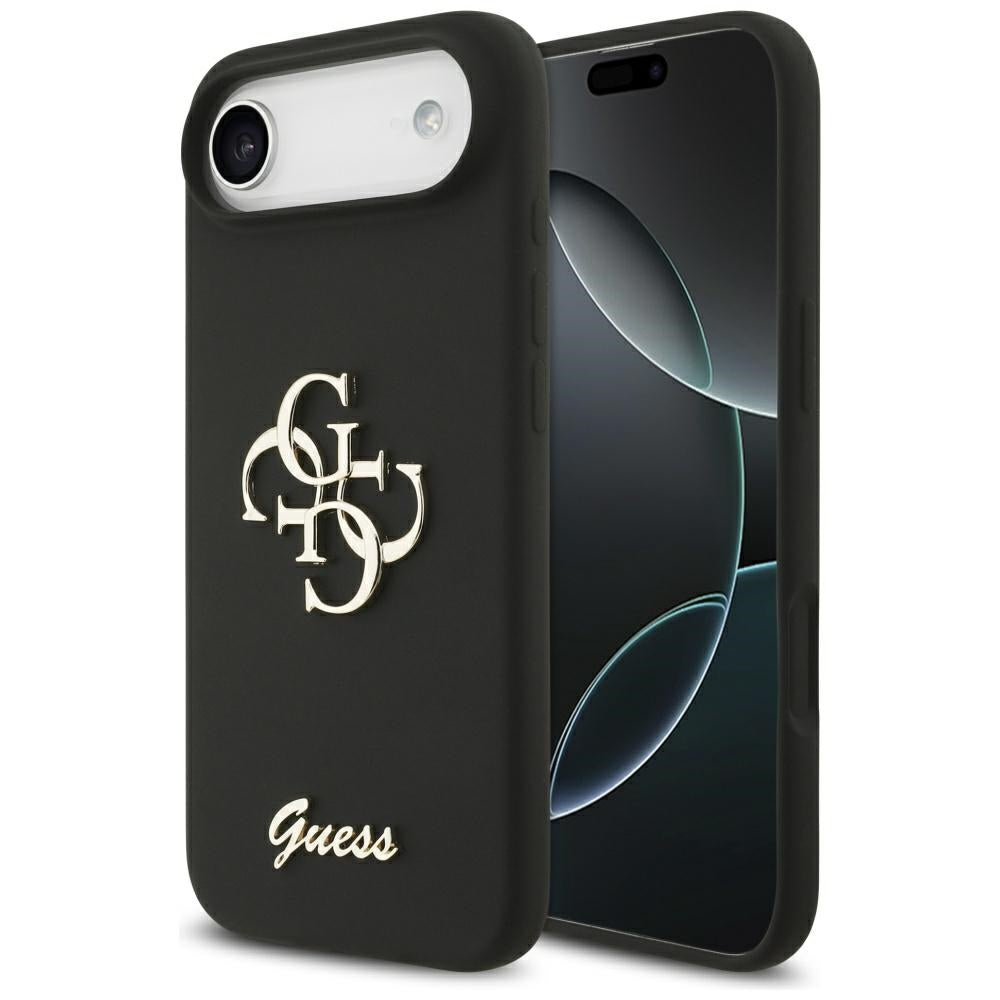 Guess - Silicone Big 4G Script (GUHCP17MSC4GSMK) - iPhone 17 Air - Black