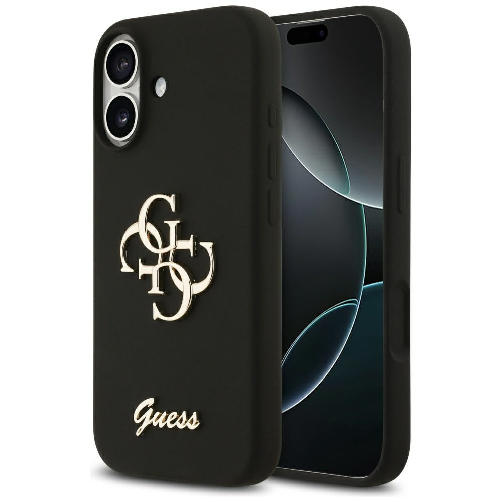 Guess - Silicone Big 4G Script (GUHCP17SSC4GSMK) - iPhone 17 - Black