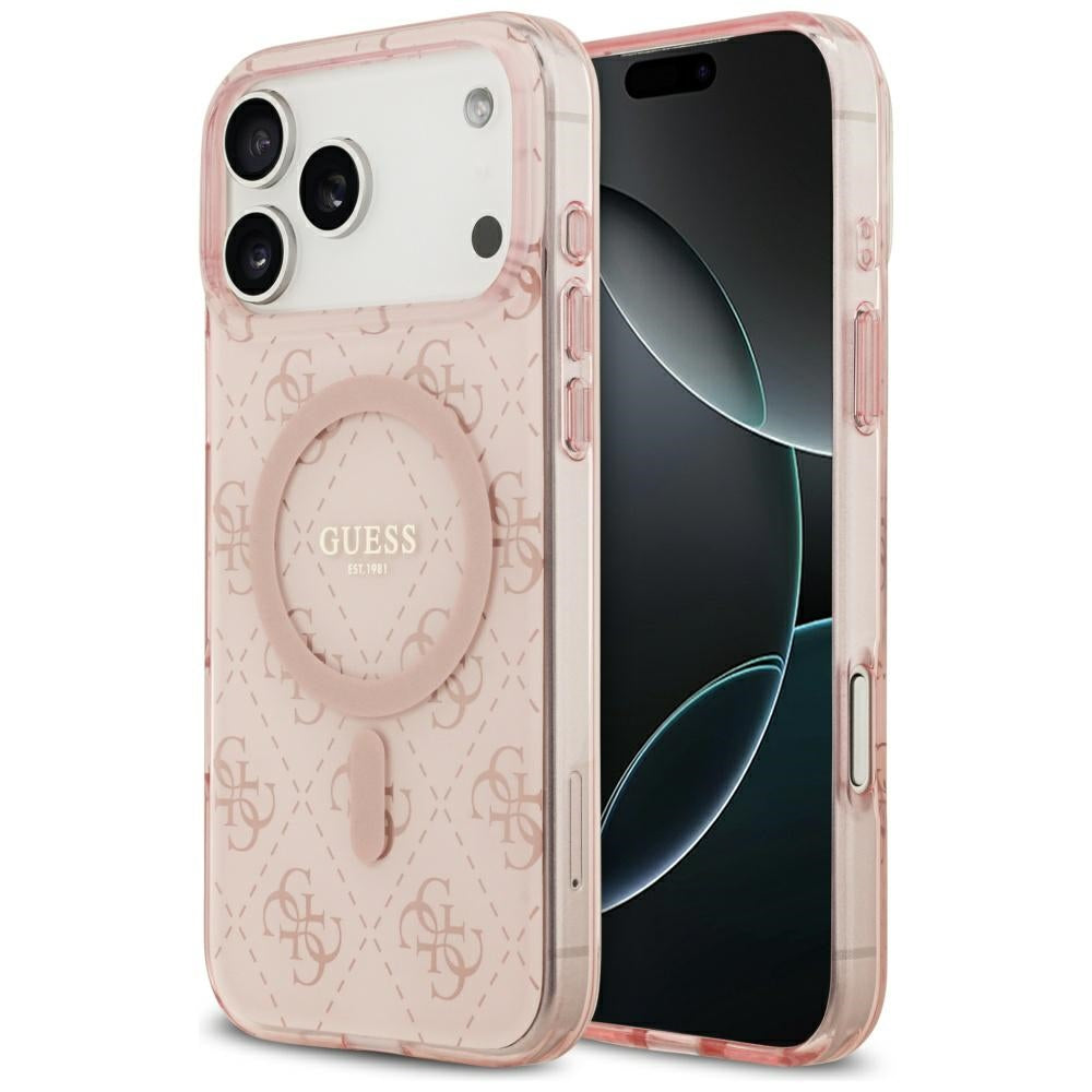 Guess - IML 4G Background MagSafe (GUHMP17LH4DTEP) - iPhone 17 Pro - Pink