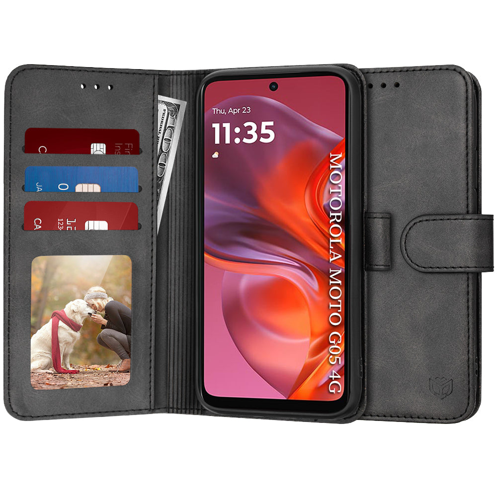 Techsuit - Diary Book - Motorola Moto G05 / E15 - Black