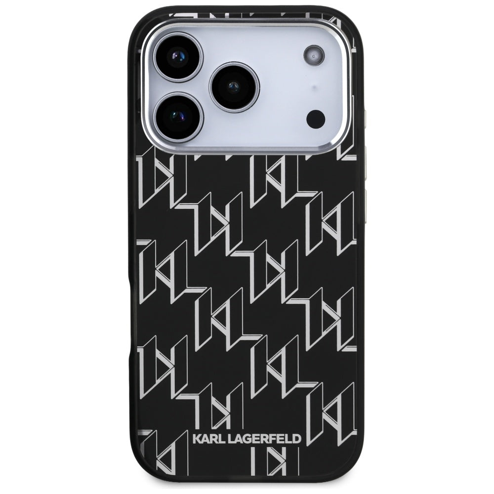 Karl Lagerfeld - IML MagSafe KL Monogram (KLHMP17LHMIKLMEK) - iPhone 17 Pro - Black