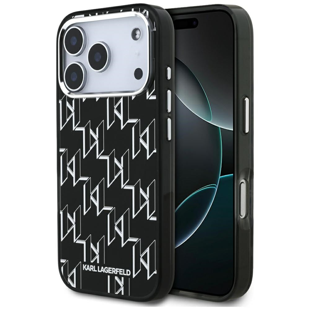 Karl Lagerfeld - IML MagSafe KL Monogram (KLHMP17LHMIKLMEK) - iPhone 17 Pro - Black